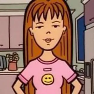 🌟 Brittany Taylor Daria Daria, Brittany Taylor, cartoon, MTV telegram sticker