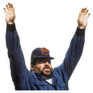 😅 homem, celebração, beisebol, esportes, levantar as mãos telegram sticker