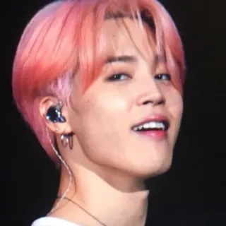 🍁 Jimin K-pop, Idola, Penyanyi, Jimin, BTS, Musisi, Rambut pink, Pria whatsapp sticker