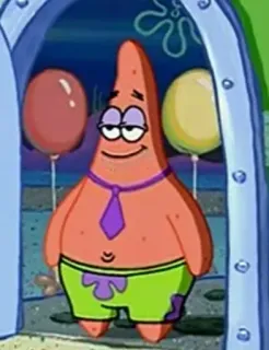 🕸 Patrick Star SpongeBob SquarePants Patrick, estrela do mar, Bob Esponja, desenho animado, animado whatsapp sticker