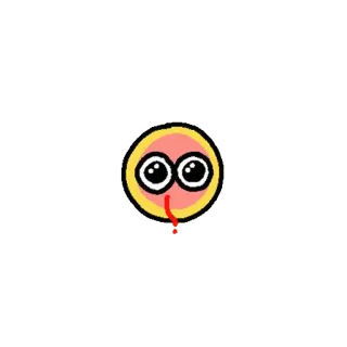 🥵 adesivo, desenho animado, rosto, olhos, fofo, olhos esbugalhados telegram sticker