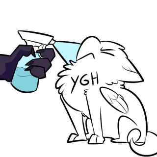 🦃 YGH animal, spray, desenho animado, expressão, meme, adesivo telegram sticker