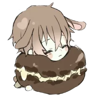 ✨ lindo, animal, chibi, postre, kawaii, dibujo telegram sticker