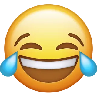 😂 emoji, laughing, joy, face, cry whatsapp sticker
