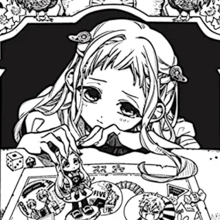 🩹 Yashiro Nene Toilet-bound Hanako-kun Anime, Manga, Arte, Ilustración, Fanart, Lindo, Japonés, Chica telegram sticker