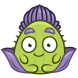 😁 adesivo, cartone animato, pianta, carino, personaggio, illustrazione telegram sticker