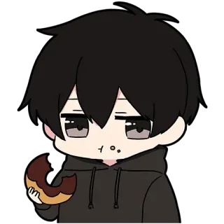 🍩 anime, donut, kawaii, manga, cute telegram sticker