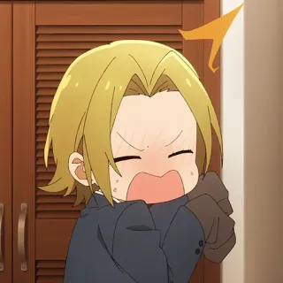 📚 Anime, Desenho animado, Reação, Chocado, Surpreso, Horimiya telegram sticker