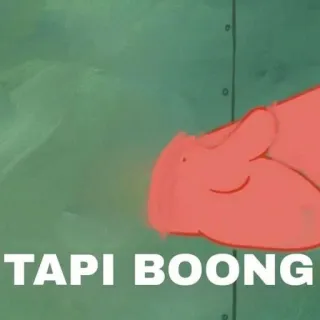 😂 Patrick Star SpongeBob SquarePants TAPI BOONG telegram sticker