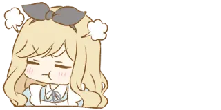 😤 Anime, Chibi, Fofo, Garota, Bravo, Kawaii whatsapp sticker