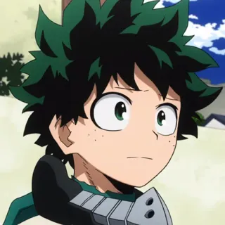 🥦 Izuku Midoriya My Hero Academia anime, my hero academia, izuku midoriya, deku, mha, character, hero, fanart telegram sticker