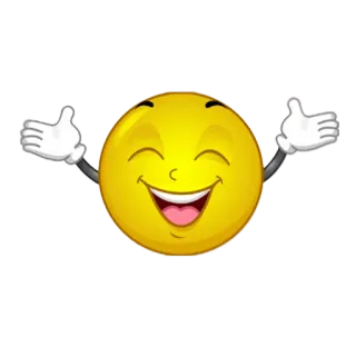 😁 Smiley, Emoji, Fröhlich, Cartoon, Gelb telegram sticker