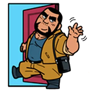 🏃 homem, desenho animado, personagem, animação telegram sticker