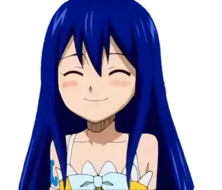 😊 Wendy Marvell Fairy Tail Anime, Fairy Tail, Wendy Marvell, Cartoon, Süß, Fröhlich telegram sticker