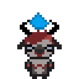 💟 Pixel Art, Kreatur, Monster, Digitale Kunst, Charakter telegram sticker