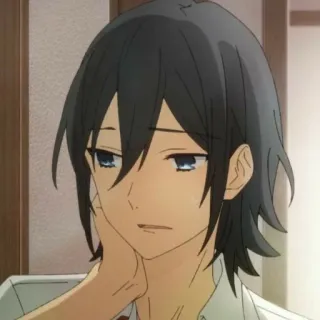 😥 Izumi Miyamura Horimiya Anime, Manga, Horimiya, Izumi Miyamura, Chico telegram sticker