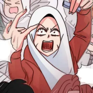 🧨 Animé, Dessin animé, En colère, Geste obscène whatsapp sticker