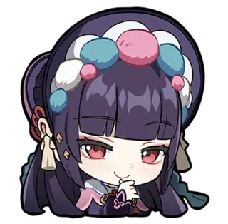 😜 Yun Jin Genshin Impact Yun Jin, Genshin Impact, Chibi, Sticker, Videospiel, Charakter whatsapp sticker