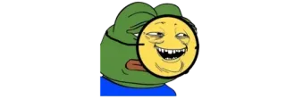 😂 Pepe the Frog Pepe, frog, meme, internet culture telegram sticker