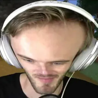 🧠 PewDiePie PewDiePie, youtuber, gamer, meme, internet personality telegram sticker