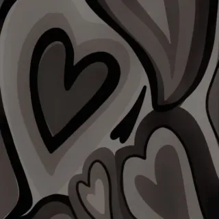 ❤️ heart, love, grey, valentine, graphic telegram sticker