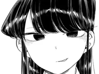 😏 Komi Shouko Komi Can't Communicate Anime, Mangá, Komi não consegue se comunicar, Komi Shouko, Fofo, Arrogante whatsapp sticker