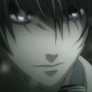 📓 Light Yagami Death Note Аниме, Манга, Злодей, Кира, Тетрадь смерти telegram sticker