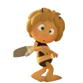 😥 Maya Maya the Bee пчела, мультфильм, мультяшный, насекомое, Майя, Пчелка Майя whatsapp sticker