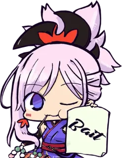 😉 Bait Animé, Manga, Chibi, Mignon telegram sticker
