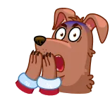 Christmas Dogs @TgEmojis telegram emojis 😨