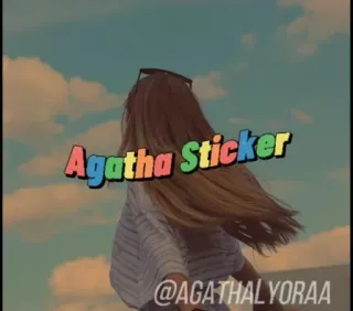 📌 Agatha Agatha Sticker 스티커, 아가사, 소녀, 사람 telegram sticker