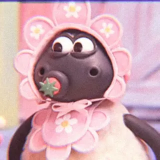 🍫 Shaun the Sheep ひつじのショーン, 子羊, 赤ちゃん, 羊, かわいい, アニメ telegram sticker