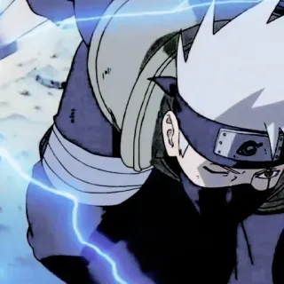 🗡️ Kakashi Naruto anime, kakashi, naruto, lightning, ninja telegram sticker