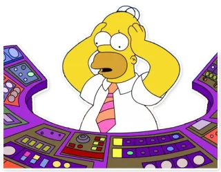 😦 Homer Simpson The Simpsons Cartoon, Figur, Lustig, Homer Simpson, Die Simpsons telegram sticker