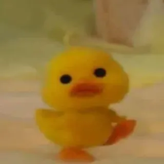 🦆 pato, fofo, amarelo, brinquedo, animal whatsapp sticker
