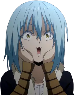 😱 Rimuru Tempest That Time I Got Reincarnated as a Slime Anime, Manga, Isekai, Reinkarnation, Schleim, Süß, Lustig, Rimuru whatsapp sticker
