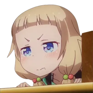 😒 Anime, Mangá, Desenho animado, Garota, Bonito, Engraçado, Rosto telegram sticker