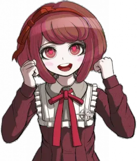 🥰 Kotoko Utsugi Danganronpa Anime, Fille, Mignon, Danganronpa, Coeur yeux, Personnage telegram sticker