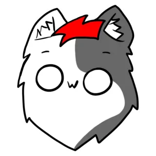 👀 кот, милый, животное, каваий, пушистый telegram sticker