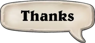 👍 Thanks merci, bulle de dialogue, gratitude whatsapp sticker