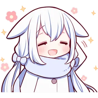 ☺️ 애니메이션, 귀여운, 카와이, 소녀, 치비, 스티커 whatsapp sticker
