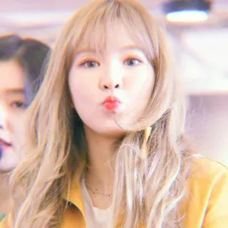🏹 Wendy Shon kpop, red velvet, wendy, cantante coreana, rubia, selfie whatsapp sticker