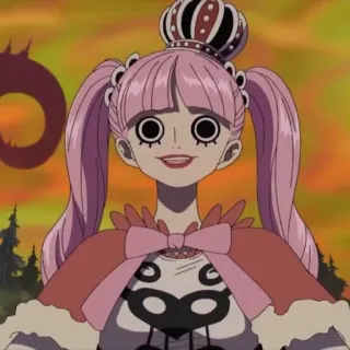 🏴‍☠️ Perona One Piece anime, one piece, perona, ghost princess, cartoon whatsapp sticker
