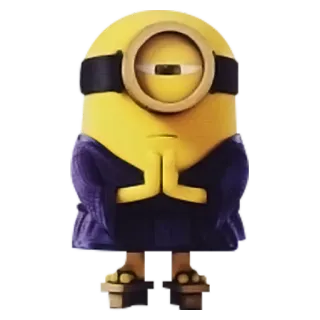 👊 Minion cartoon, yellow, funny, cute, despicable me telegram sticker