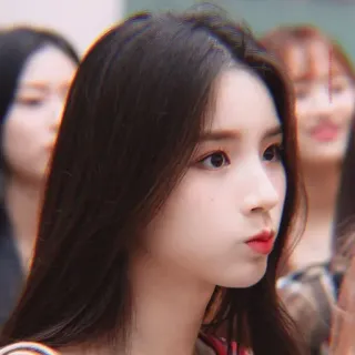 🧐 femme, asiatique, portrait, coréenne, beauté, fille telegram sticker