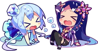 😩 Anime, Chibi, Imut, Menangis, Kelelahan, Kawaii, Karakter telegram sticker