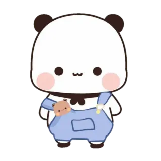 🥞 Panda, Mono, Dibujos animados, Adhesivo, Animal, Kawaii whatsapp sticker