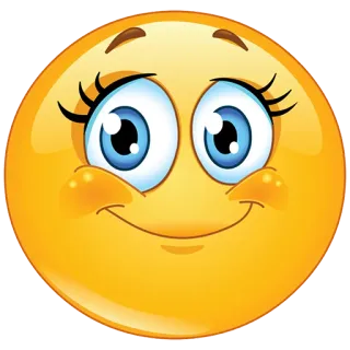 😌 emoji, smiley, face, cute telegram sticker