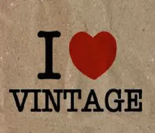 ❤️ I [heart] VINTAGE Vintage, Coração, Retrô, Estilo, Moda whatsapp sticker
