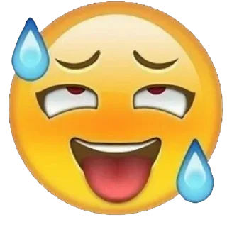 🥵 Эмодзи, Ухмылка, Пот, Похоть whatsapp sticker